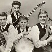 THE RUBY'S (Rijsbergen/Zundert) vlnr: Johan Daamen, Johan Nelemans, Gerard Lochten en Hans van Kuijck.