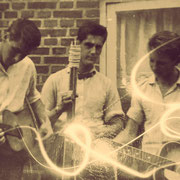 THE FLYING STRINGS vlnr: Ad Marijnissen, Kees Marijnissen en Jan Marijnissen