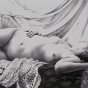Drapes, Graphite on paper, 15"x20". Original available.