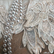 Pearls, sanguine and pastels on paper, 8"x 10". Original available.