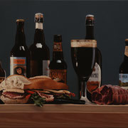 Dan’s Lunch, oil on canvas, 20”x 14”. Original available.