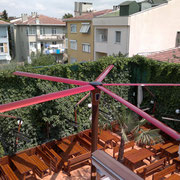 Rotasystem Profan HVLS Pole Resturant Außenbereich