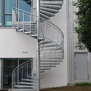 Fluchttreppe an Industriehalle in Rottweil