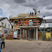 Richtfest am Doppelhaus in Hohenacker