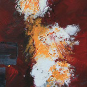 milky way in red - Acryl Mischtechnik 20 x 60 cm, 2012