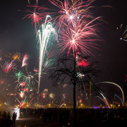 Flensburg, Hafenspitze - Feuerwerk