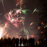 Flensburg, Hafenspitze - Feuerwerk