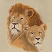 "The Queen and Her King"    Soft Pastel    Sold
