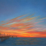 Sunset Pier   -   Soft Pastel   -  Sold