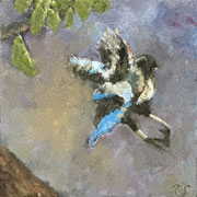 6797...8x8: oil on canvas: "flight" s 23