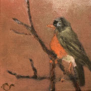 6470...8x8: oil on canvas: "robin" sp 21