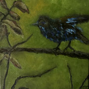 6869...8x8: oil on canvas: "blackbird" f 23