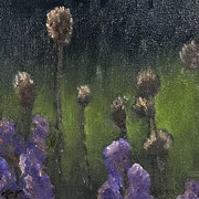 7030...8x8: oil on canvas: "thistle" f 24