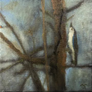 6560...8x8: oil on canvas: "tree swallow" w 22