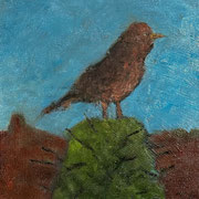 7088...8x8: oil on canvas: "cactus bird" sp25