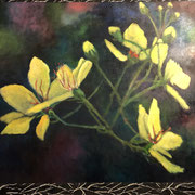 6285...44x48: oil on linen w/prints: "finnuala" sp 20