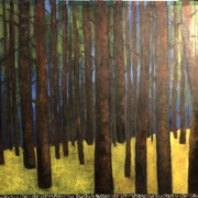 6381...44x48: oil on linen w/sands & print: "mebble" s 20