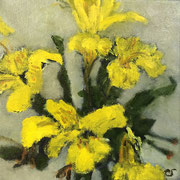 6562...8x8: oil on canvas: "alstroemeria" w 22