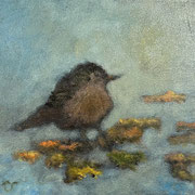 7006...8x8: oil on canvas: "catbird" s 24