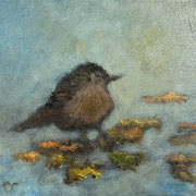 7006...8x8: oil on canvas: "catbird" s 24