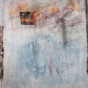 Fenster in die Zukunft, 80 x 100 cm, Mischtechnik auf Leinwand, 2025