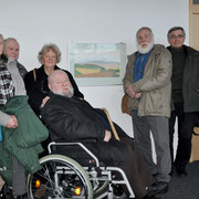 21. März 2013,  Besucher und Künstler Karl Späth im Kreishaus Luckenwalde