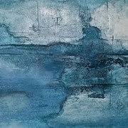 40x70  LW Marmormehl, Sumpfkalk, Tusche, Pigmente