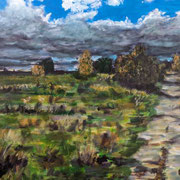 Wo Schatten sind, ist auch Licht, Acryl auf Leinwand, 80 cm x 60 cm, 2024
