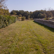 Accès aux anciennes terres agricole de Gratian. Avenue du Bois du Moulin, Cénac, Gironde. 16/10/2017
