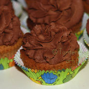 Cupcakes mit Schokoladentopping