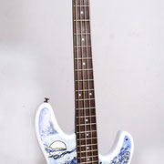 "untitled", airbrush and handpaint on electric bass