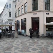 Das Café "Europa 1989" am Platz Amagertorv in Kopenhagen. Foto: C. Schumann, 2019