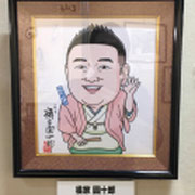 「第八回寄席描き展」出品／「あさり寄席」チラシイラスト