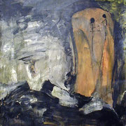 Titel Nr.9: Du bist mir nah Entstehungsjahr: 2002 Breite: 75 cm, Höhe: 80 cm Acryl auf Leinen (ohne Rahmen)