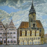Wenzelskirche und Marktplatz