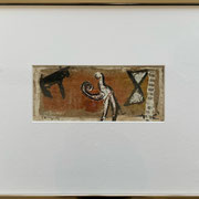 PITT MOOG, Hirtenskizzen II, Öl auf Papier/Karton, 8,5 x 20,5 cm