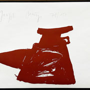 JOSEPH BEUYS, o.T., aus: Zeichen aus dem Braunraum, original Farbseriegrafie, 1984, Aufl. 71/150, 21 x 30 cm