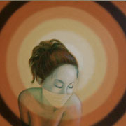 Radiating,  (sold) 24” x 24”, Oil on canvas