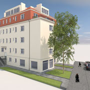 Visualisierung Dachgeschossausbau Wien
