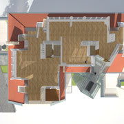 Visualisierung Dachgeschossausbau Wien