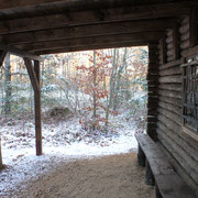 Ein gemütliches Eckchen an der Wald-Hütte. Harzer Tanne