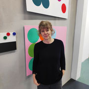 Squares + circles, Ellen Roß, Ausstellung 2024, mit einemGeschenk von Hans Karl Zeisel