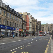 Edimbourg - Retour sur Princess street.