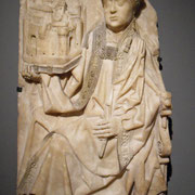 Amsterdam - Ryksmuséum - Statue de Ste Augustine en albâtre - Burgos C.