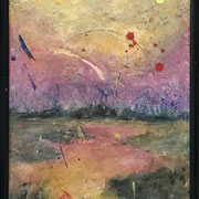 Untitled, 40x30 cm, oil crayon/oil stick on paper