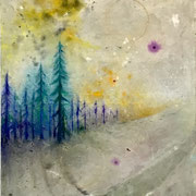 Albedo, 105x80 cm, mixed media on canvas