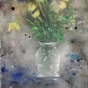 Natura Morta ( Media vita in morte sumus), 50x40 cm, mixed media on canvas