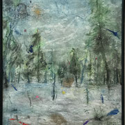 Untitled (Nemus), 50x40 cm, oil crayon/oil stick on paper
