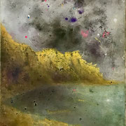 Ataraxia, 60x50 cm, mixed media on canvas