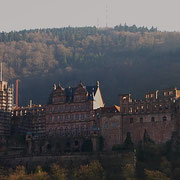 Heidelberger Schloss von der Karl-Theodor-Brücke aus